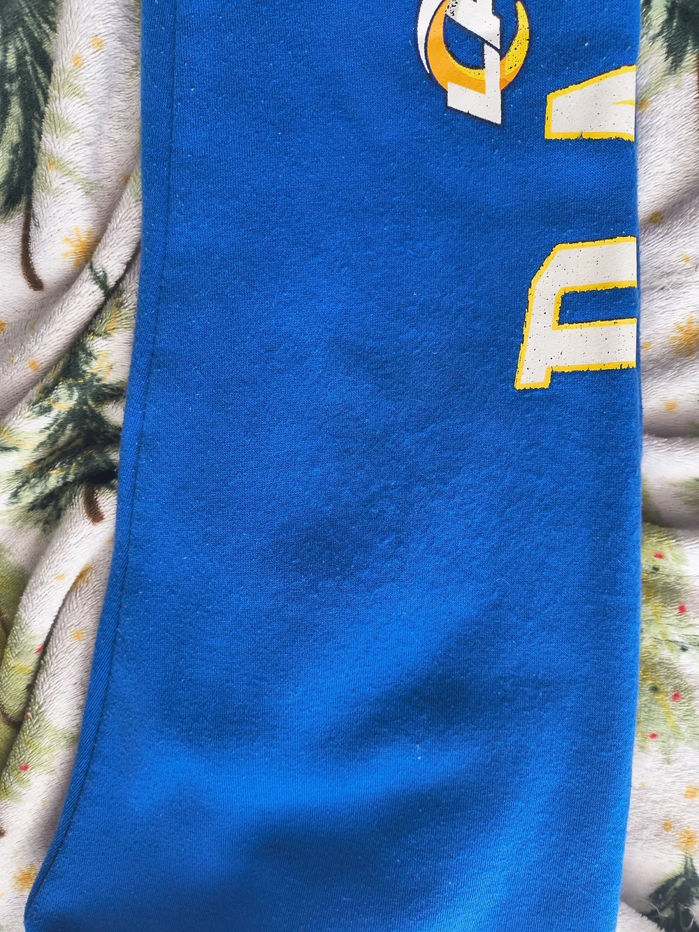 For Kids NFL Bright Blue Fleece Joggers with Yellow & White Accents
